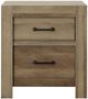Elements International Salerno Light 3-Drawer Nightstand with USB -0