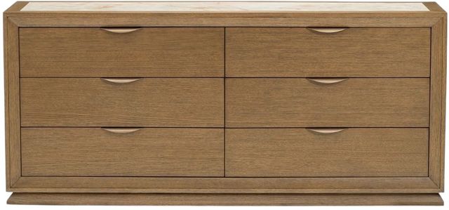 Michael Amini® Portrait Sienna Brown Dresser with LED Lights-1