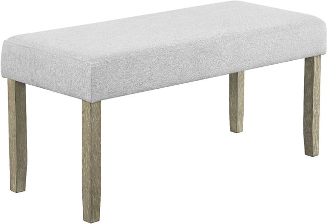 Crown Mark Dune Beige/Gray Bench-0