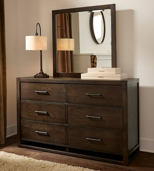 Vaughan-Bassett Lodge & Loft Dark Oak 6-Drawer Dresser-3