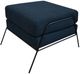 International Furniture Direct Tyne Navy Blue Footstool Ottoman-0