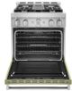 KitchenAid® 30" Avocado Cream Smart Pro Style Gas Range-1