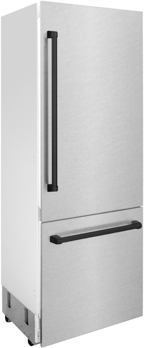 ZLINE Autograph Edition 30" 16.1 Cu. Ft. Satin Stainless Steel Built-In Bottom Freezer Refrigerator-2
