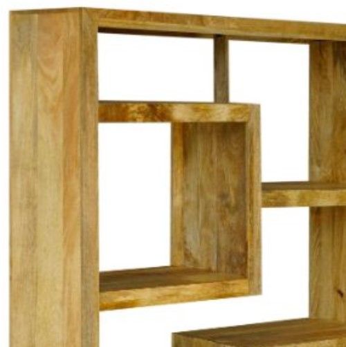 Jaipur Furniture Yoga Light Brown Straight Geometric Bookcase-1