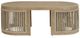 Signature Design by Ashley® Vision Lane Beige Wooden Outdoor Cocktail Table-1