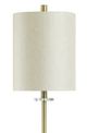 Stylecraft Halle Brass/White Buffet Lamp-1