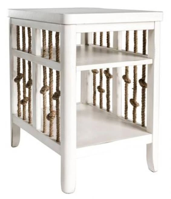 Liberty Furniture Dockside II White Chair Side Table-0