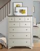 Riverside Furniture Grand Haven Feathered White/Rich Charcoal 5-Drawer Chest-2