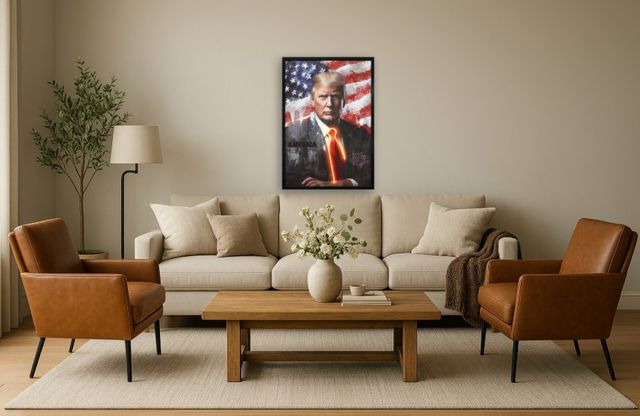 Classy Living Luminous Neon Trump Tie Wall Art-1