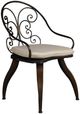 A & B Home 2-Piece Black/Brown Fabric/Metal Outdoor Dining Chair Set-1