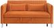 Homelegance® Greenway Orange Convertible Studio Sofa with Pull-Out Bed-2