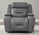 Liberty Furniture Chapman Aline Blue Gray Leather Power Recliner-3