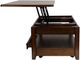 Mazin Furniture Ballwin Deep Cherry Cocktail Table-4