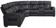 Homelegance® Fairway 3-Piece Black Power Reclining Sectional with Right Side Console-2