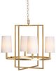Crestview Collection Fields Gold 4-Light Chandelier-1