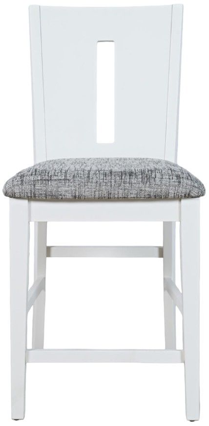 Jofran Inc. Urban Icon Gray/White Slotback Counter Stool-2