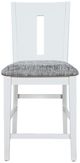 Jofran Inc. Urban Icon Gray/White Slotback Counter Stool-2