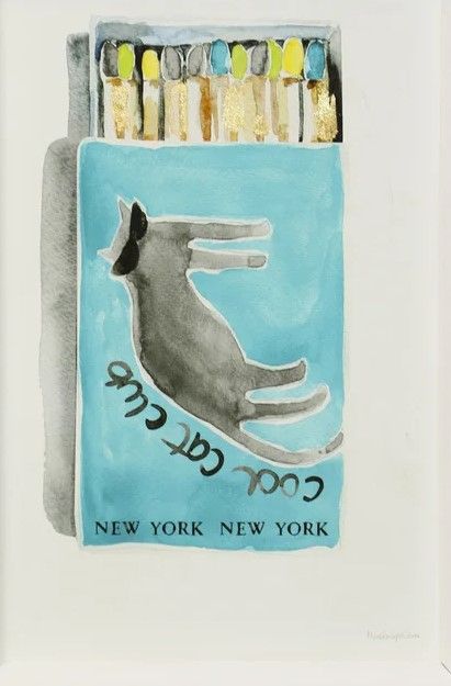 Stylecraft Cool Cat Club Teal Wall Art-2