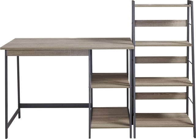 Signature Design by Ashley® Soho Brown/Black Office Desk and Shelf-1