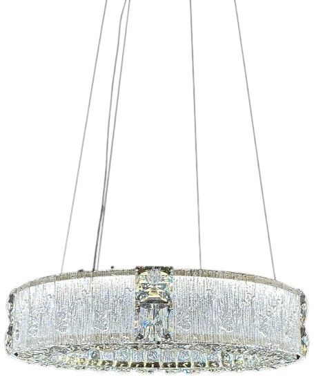Michael Amini® Mina Clear Small Round LED Chandelier-0