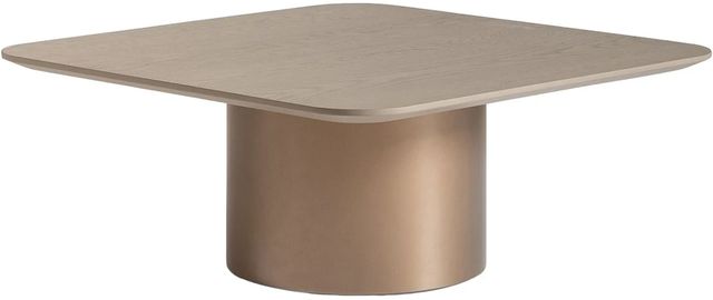 Michael Amini® Canberra 2-Piece Light Ash Short Cocktail Table Set with Antique Gold Base-0