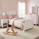 Progressive Furniture White Full Size Panel Bed PLUS FREE Nightstand-1