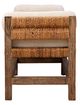 Furniture Classics Georgia Brown/White Backless Bench-2