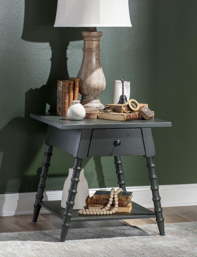Legacy Classic Vintage Market Mallard Green 1-Drawer End Table-2