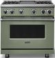 Viking® 7 Series 36" Eucalyptus Pro Style Liquid Propane Gas Range with Griddle-2