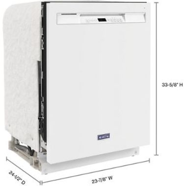 Maytag® 24" White Built In Dishwasher-2