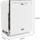 Maytag® 24" White Built In Dishwasher-2