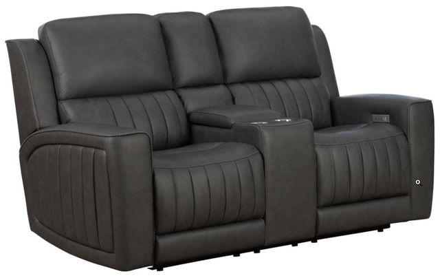 BarcaLounger® Pierce Homerun Dark Gray Power Reclining Loveseat-0