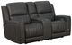 BarcaLounger® Pierce Homerun Dark Gray Power Reclining Loveseat with Power Headrest-0