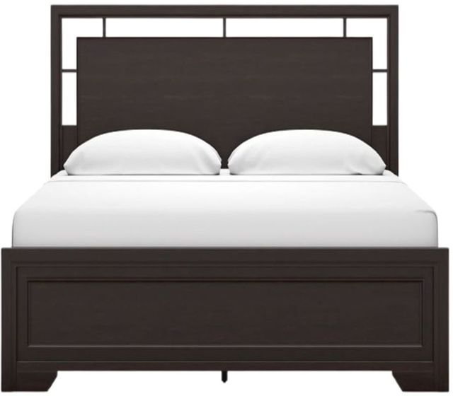 Signature Design by Ashley® Covetown Dark Brown Queen Panel Bed-1