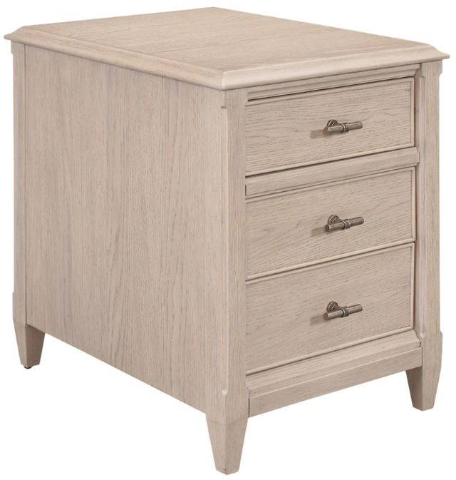 Riverside Furniture Carmella Pebble Oak Chairside Table-0