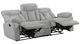 Homelegance® Jules Gray Double Manual Reclining Sofa-4