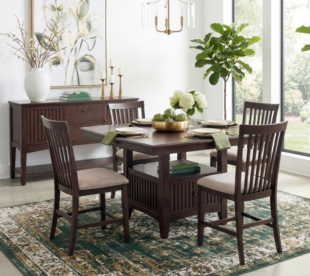 Legacy Classic Caldwell Espresso Counter Height Dining Table with Storage-1