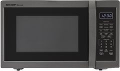 Sharp® 1.4 Cu. Ft. Black Stainless Steel Countertop Microwave