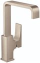 Hansgrohe Metropol Brushed Nickel 1.2 GPM Single-Hole Faucet with Lever Handle and Swivel Spout-0