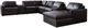 Signature Design by Ashley® ModMax II 8-Piece Black Right-Arm Facing Sectional with Chaise and Audio Consoles-0