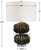 Uttermost® Jaudon Chocolate/Dark Bronze Stacked Table Lamp-3