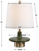 Uttermost® Sieler Glossy Moss Green Table Lamp-4