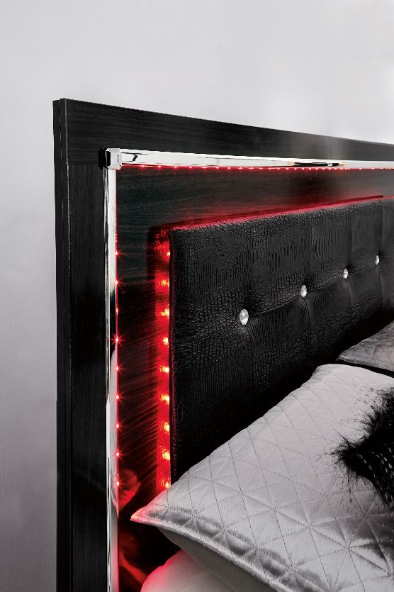 Signature Design by Ashley® Kaydell Black King/California King Upholstered Panel Headboard-2