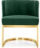 Meridian Furniture Gianna Green/Gold Velvet Dining Chair-3