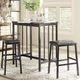 Titus Furniture Black 3 Piece Pub Set-0