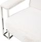 Michael Amini® Trance™ Astro Stainless Steel/White Chair-3