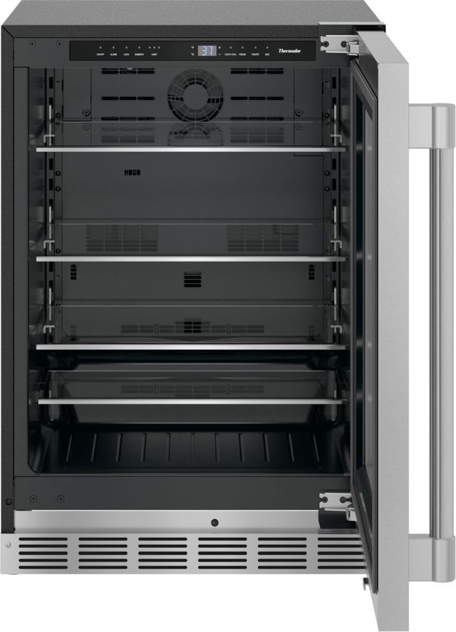 Thermador® Freedom® 24'' 5.2 Cu. Ft. Stainless Steel Under the Counter Right Hinge Refrigerator -1