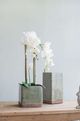 A & B Home Slate Gray Ever Square Vase-3