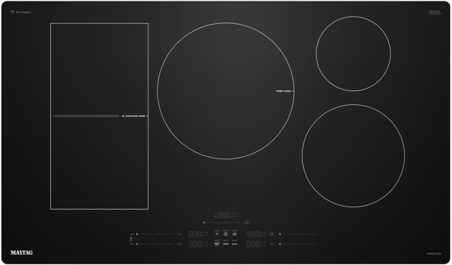 Maytag® 36" Black Flex Element Sensor Induction Cooktop -0