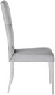 Coaster® Kerwin 2-Piece Grey/Chrome Upholstered Side Chairs-2